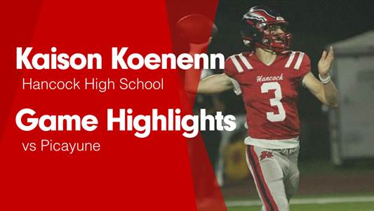 Football Recap: Hancock Falls Despite Strong Effort from  Kaison