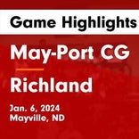 Basketball Game Recap: Mayville-Portland-Clifford-Galesburg Patriots vs. Larimore Polar Bears