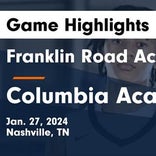 Basketball Game Recap: Franklin Road Academy Panthers vs. Columbia Academy Bulldogs