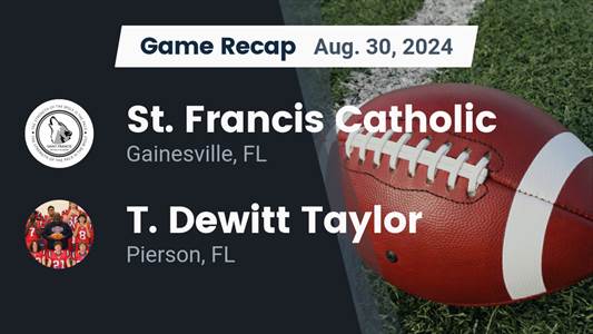 Football Recap: Taylor Piles Up the Points Against Saint Francis