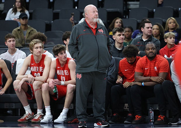 Active wins leader Gary McKnight of Mater Dei looks on during a game last season at the Intuit Dome. (PHOTO: Gregory Fiore)