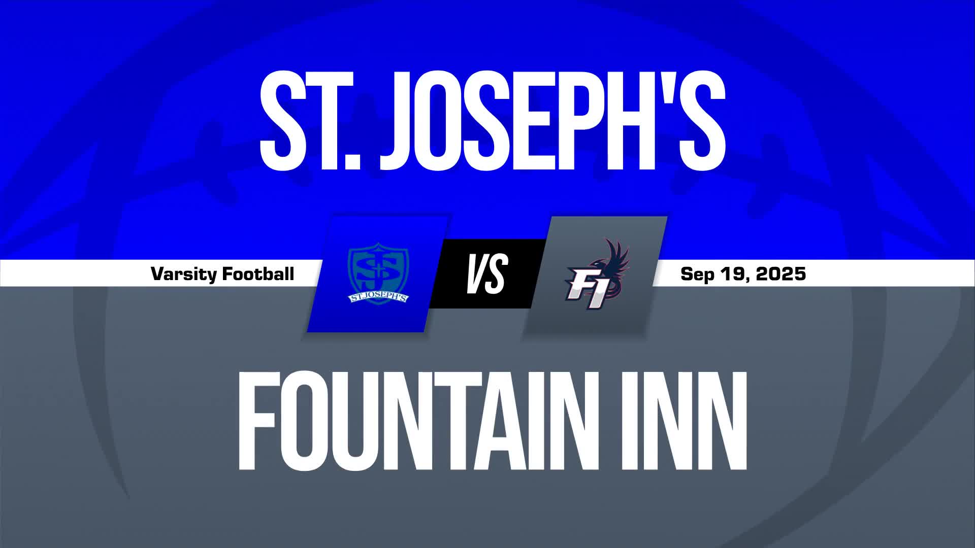 Football Game Preview: St. Joseph's Catholic Knights vs. Southside Christian Sabres