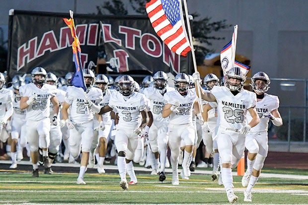 New to this week's MaxPreps Top 25, Hamilton (Chandler, Ariz.) takes the field before a big win over Saguaro on Friday.