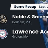 Football Game Preview: Noble & Greenough vs. Middlesex