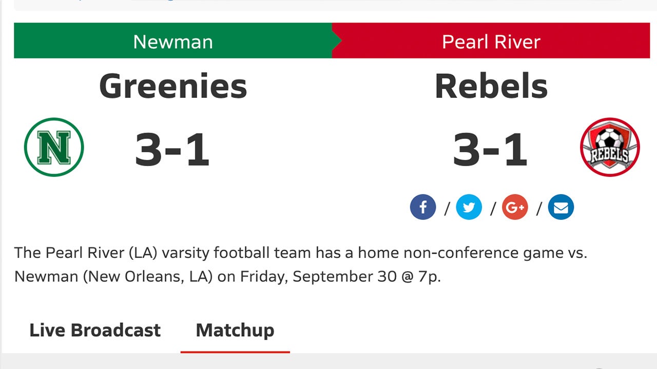 LISTEN LIVE: Newman at Pearl River