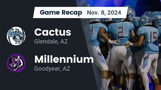 Football Recap: Cactus Snaps Four-Game Streak of Wins at Home