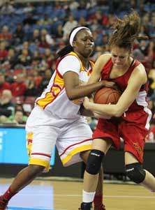 Khristina Hunter, left.