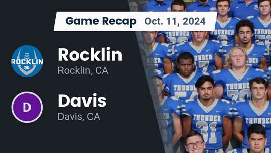 Football Recap: Rocklin's  Victory  on Friday Extends Winning Streak to Four