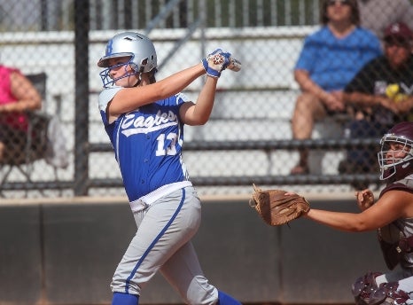 Broomfield's Taylor Gilmore is part of a talented group of freshmen who lead the Eagles into the Class 4A state softball tournament this weekend. Gilmore hit a walk-off homer in regionals to punch Broomfield's state ticket to the Aurora Sports Park.