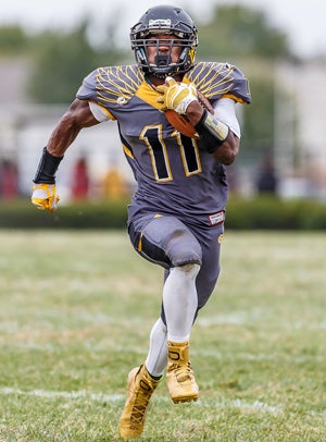 Jordan Carey in action for Hazelwood Central.
