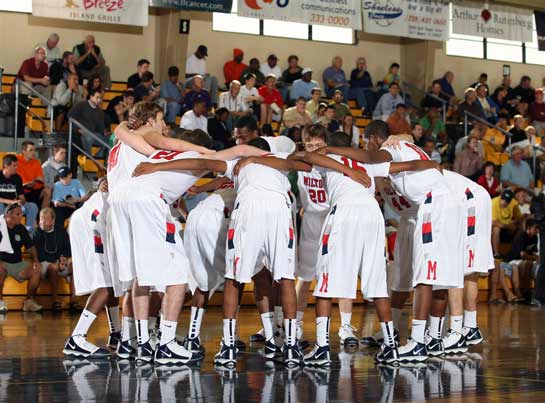 The Eagles prepare for a game at the City of Palms Classic last December.