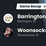 Football Game Recap: Woonsocket Villa Novans vs. Barrington Eagles