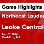 Basketball Game Recap: Leake Central Gators  vs. Northeast Lauderdale Trojans