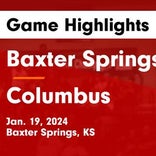 Columbus piles up the points against Baxter Springs