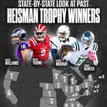 MAP: Which states have produced the most Heisman Trophy winners?