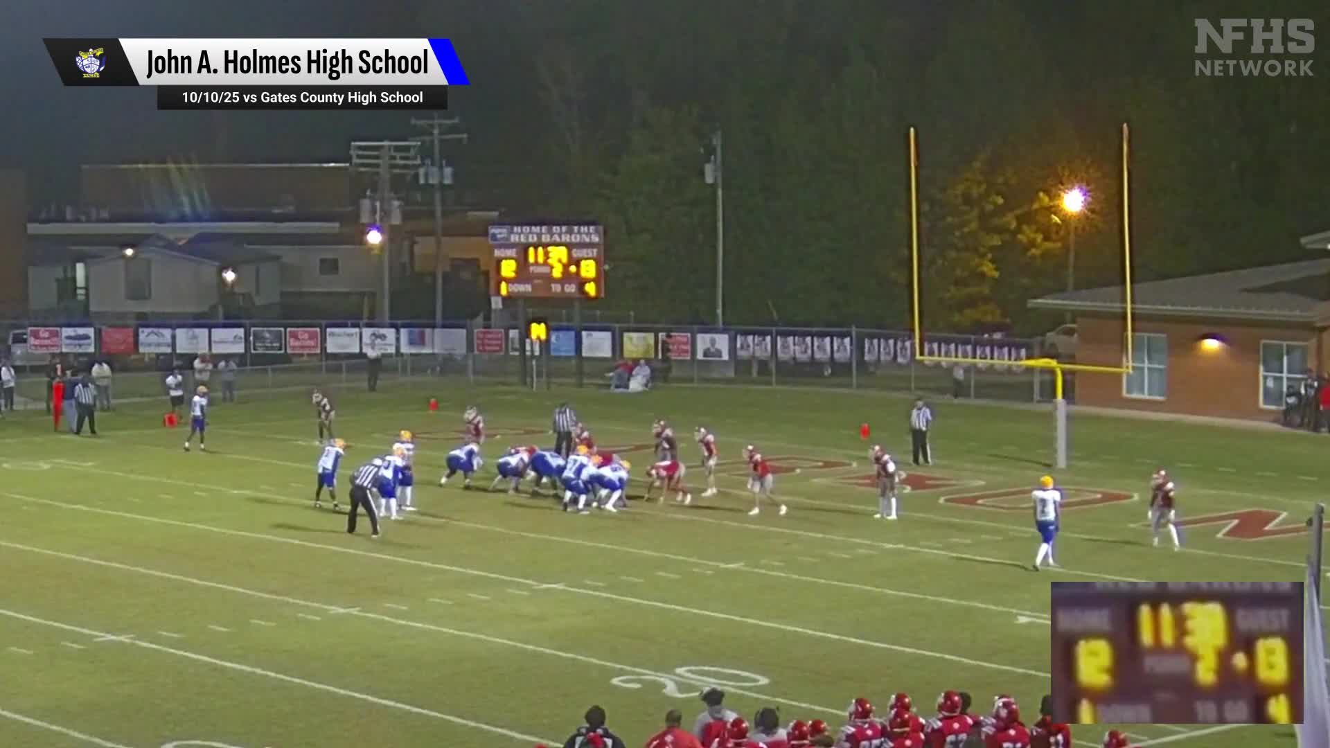 Football Recap: Holmes Skates Past Perquimans with Ease