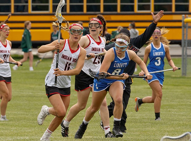 Indian Hill (DII) and Olentangy Liberty (DI) are both in the first official OHSA girls lacrosse tournaments.
