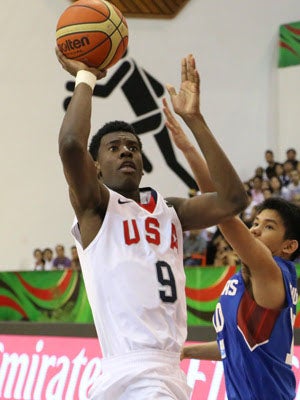Josh Jackson is starring currently for USA
Basketball in Dubai.
