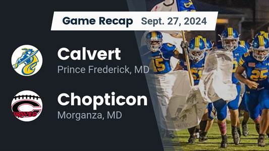 Football Recap: Calvert Skates Past Chopticon with Ease