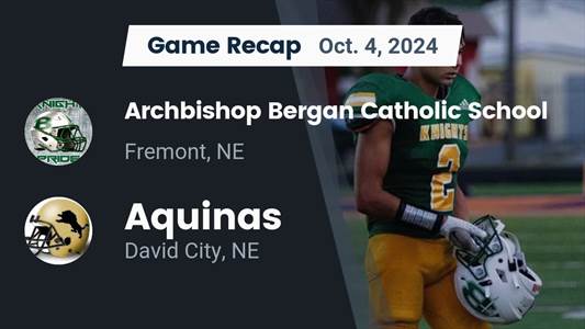Football Recap: Aquinas Now  3-1 over Last Four Games