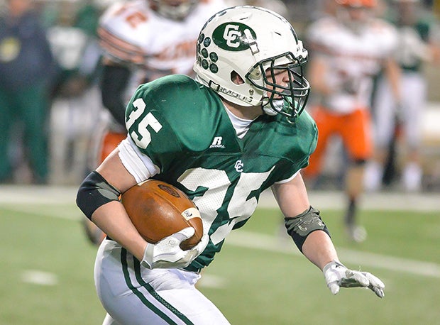 Defending state champion Canton Central Catholic returns running back Chase Miller.