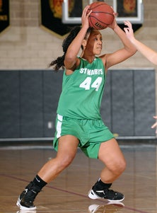 St. Mary's sophomore Charise
Holloway had a breakout game with
a game-high 23 points.