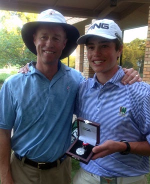 Cole Hammer with his father Gregg