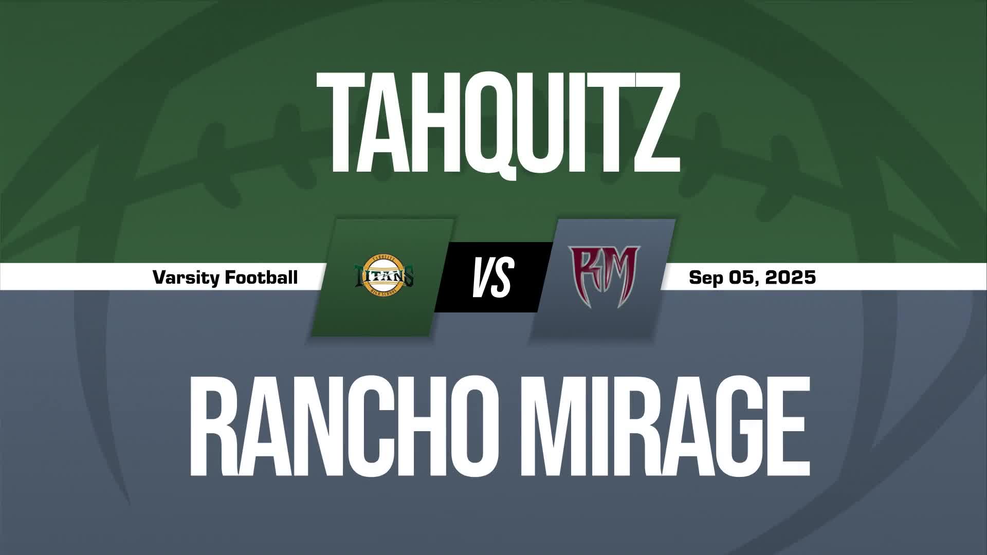 Football Recap: Tahquitz Comes Up Short