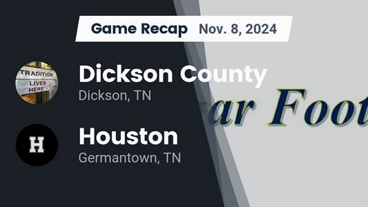 Football Recap: Houston Skates Past Dickson County with Ease
