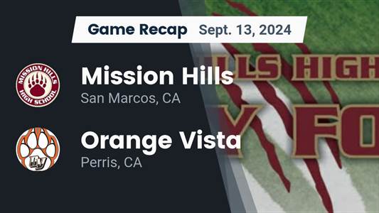 Football Recap: Orange Vista Falls Despite Strong Effort from  K