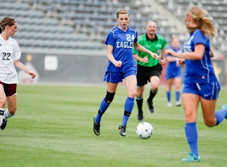 Broomfield standout Brittney Stark (24) has signed to continue her soccer career at the University of Colorado. Before she heads to Boulder, though, she and her Eagles teammates believe they have unfinished business in Class 4A.