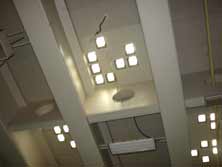 Natural light makes it to the WallyStreeter Pool through glass blocks.