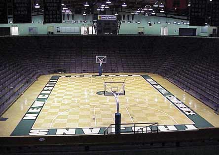 New Castle Fieldhouse can fit more spectators than some NCAA basketball venues.
