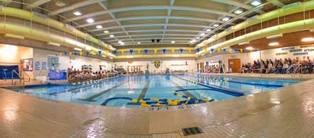 The swimming pool at Stadium High School isn't unique because it's indoors. It's unique because it's underground.