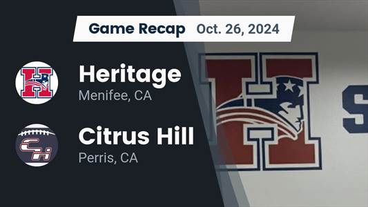Football Recap: Heritage Comes Up Short