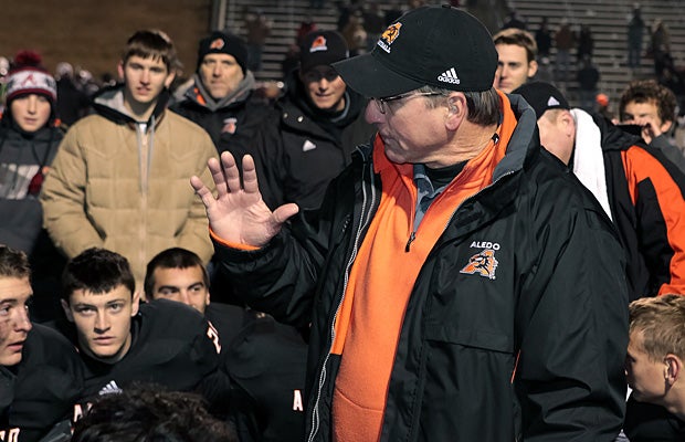 Aledo's Tim Buchanan has been named the Capital One Bank Dallas Coach of the Year for 2013.