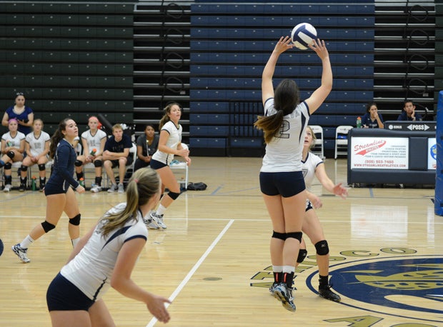 La Cueva's Abby Stomp is regarded as New Mexico's top setter.