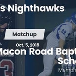 Football Game Recap: Memphis Nighthawks vs. Macon Road Baptist