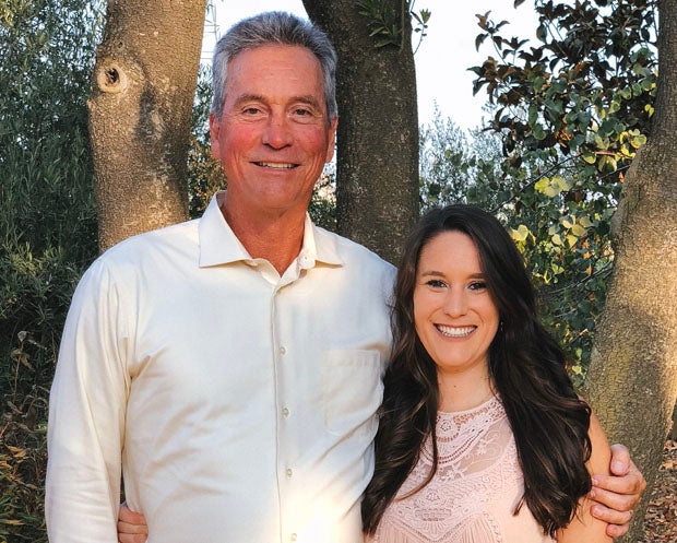 MaxPreps producer Michelle Gaudy and her father Fernando. 