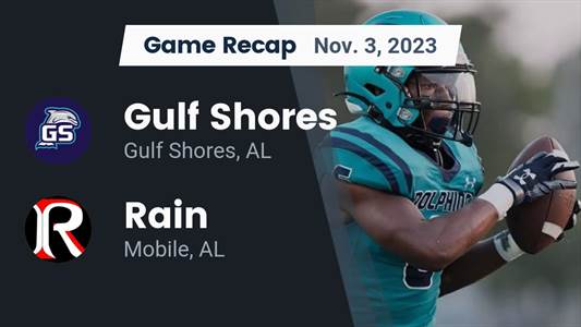 Football Game Recap: Rain Red Raiders vs. Gulf Shores Dolphins