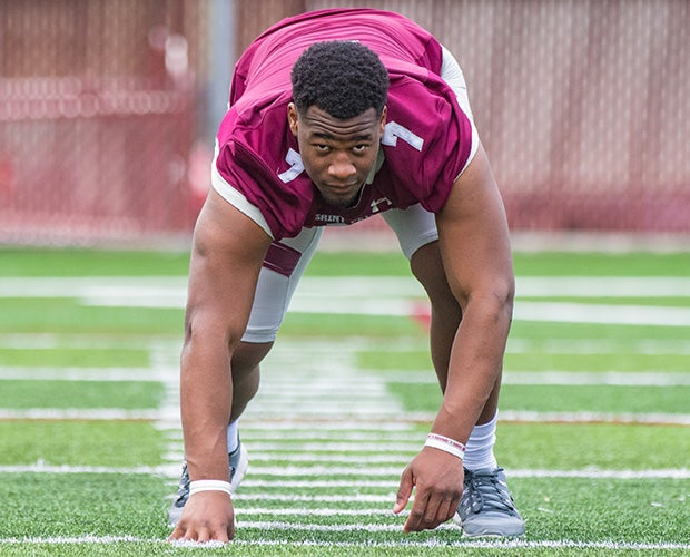 Defensive end Justin Ademilola