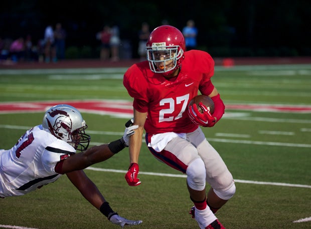 Camron Johnson of Brentwood Academy, shown in action in 2014.
