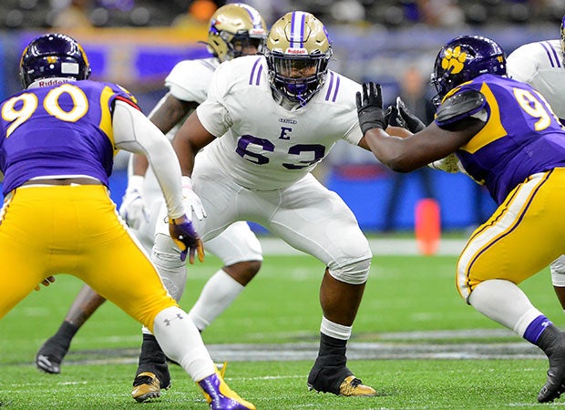 Sedrick Van Pran, Easton offensive lineman