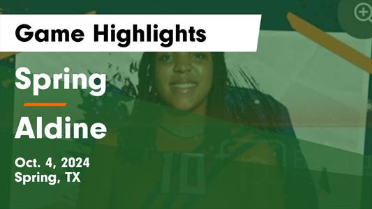 Volleyball Recap: Spring Wins Going Away Against Aldine