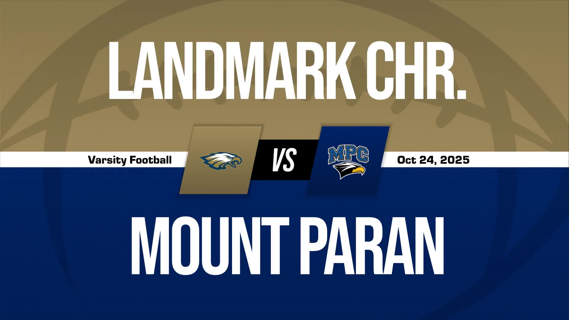 Football Game Preview: Landmark Christian War Eagles vs. Greater Atlanta Christian Spartans + Official Tickets