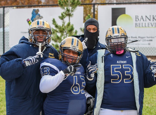 Althoff Catholic was all smiles after last week's win over Mater Dei.