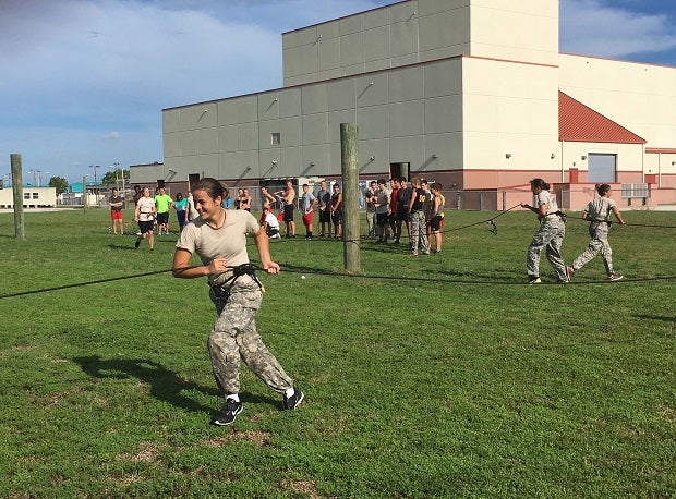 Fisher also excels as a JROTC cadet, winning one of two Iron Woman Awards given out in the state of Florida. 