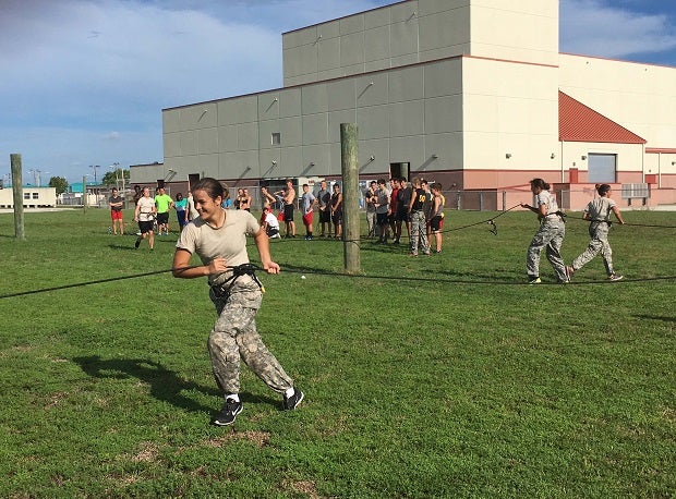 Fisher also excels as a JROTC cadet, winning one of two Iron Woman Awards given out in the state of Florida.