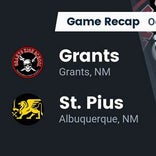 Football Game Recap: St. Pius X Sartans vs. Grants Pirates