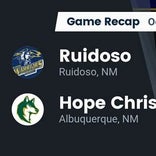 Hope Christian beats Ruidoso for their second straight win